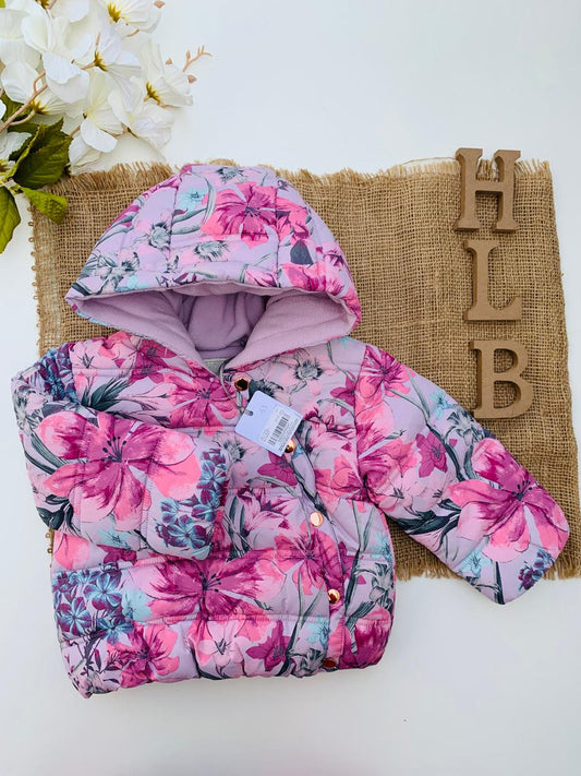 TU Clothing Floral Puffer Jacket