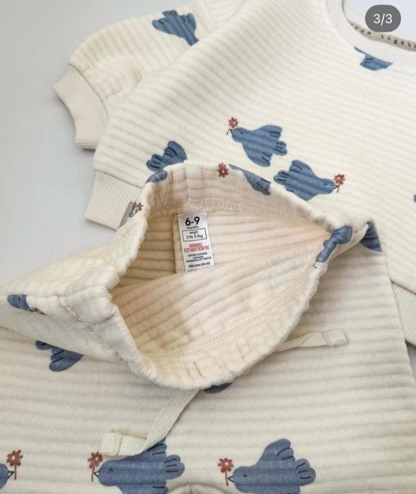 George Birds Quilted Shirt & Trouser Set