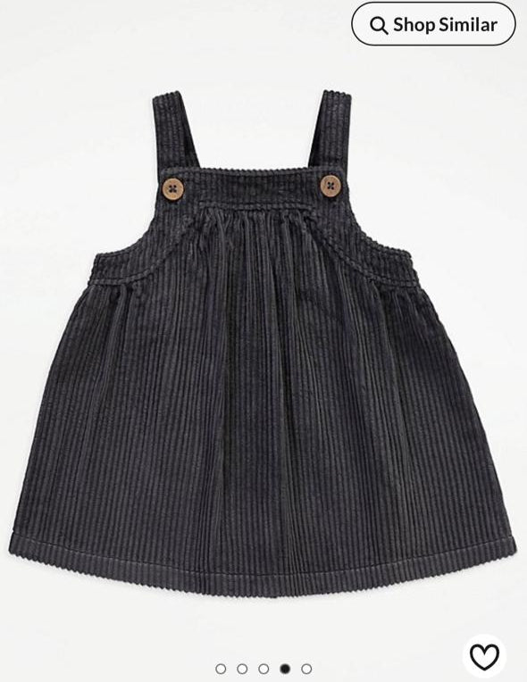 George Corduroy Pinafore Dress with Leggings