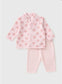 Matalan Fleece hearts Upper & Trouser Set