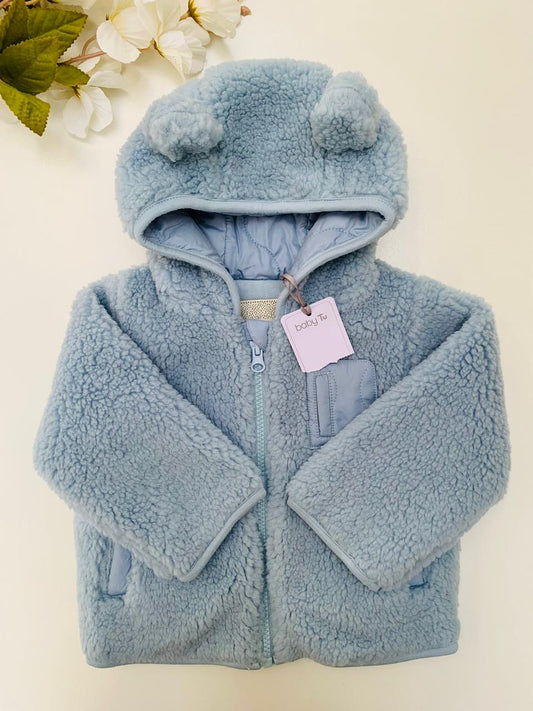 Tu Clothing Borg Bear Ear Zip Jacket