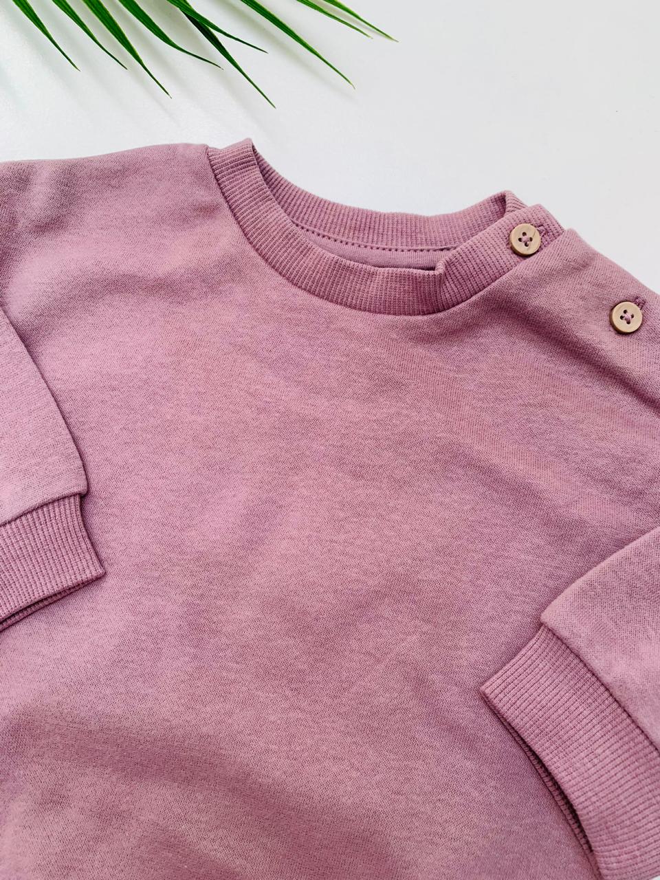 George Button Shoulder Sweatshirt