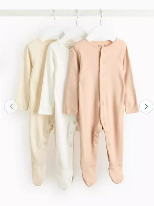 Tu Clothing Pack of 3 Sleepsuits