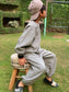 Korean style Jersey Fox Shirt & Trouser Set