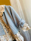 Floral Corduroy Frock with Cardigan
