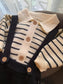 Knitted Dungarees with matching Hat