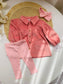 Corduroy Frock with Matching Tights & Headband