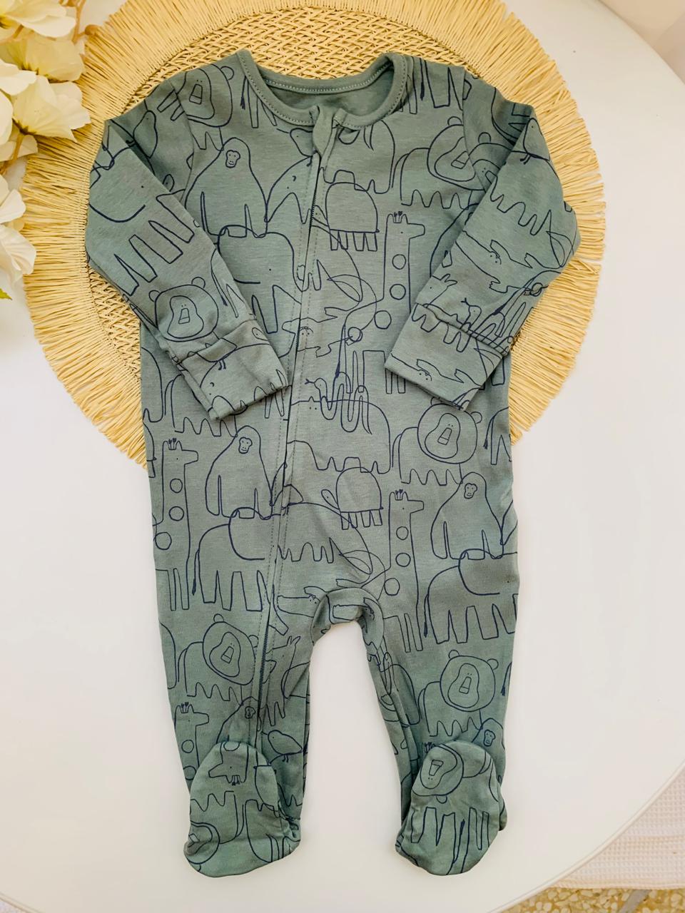George Safari Themed Sleepsuit
