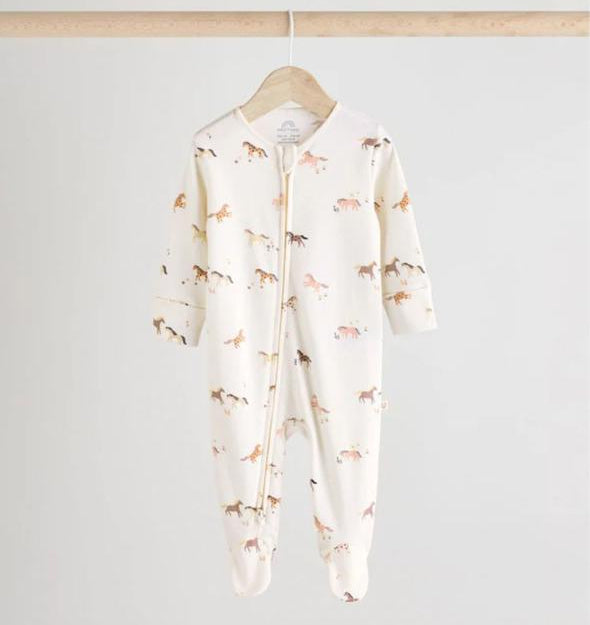 Next Horses Print Sleepsuit