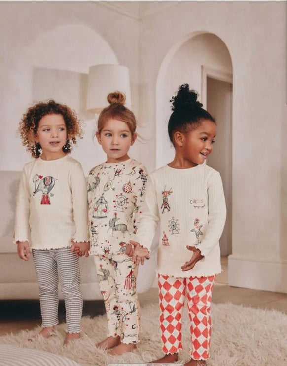 Next "Circus" Ribbed Shirt & Trouser Set