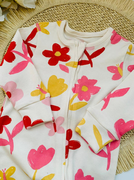 George Floral Sleepsuit