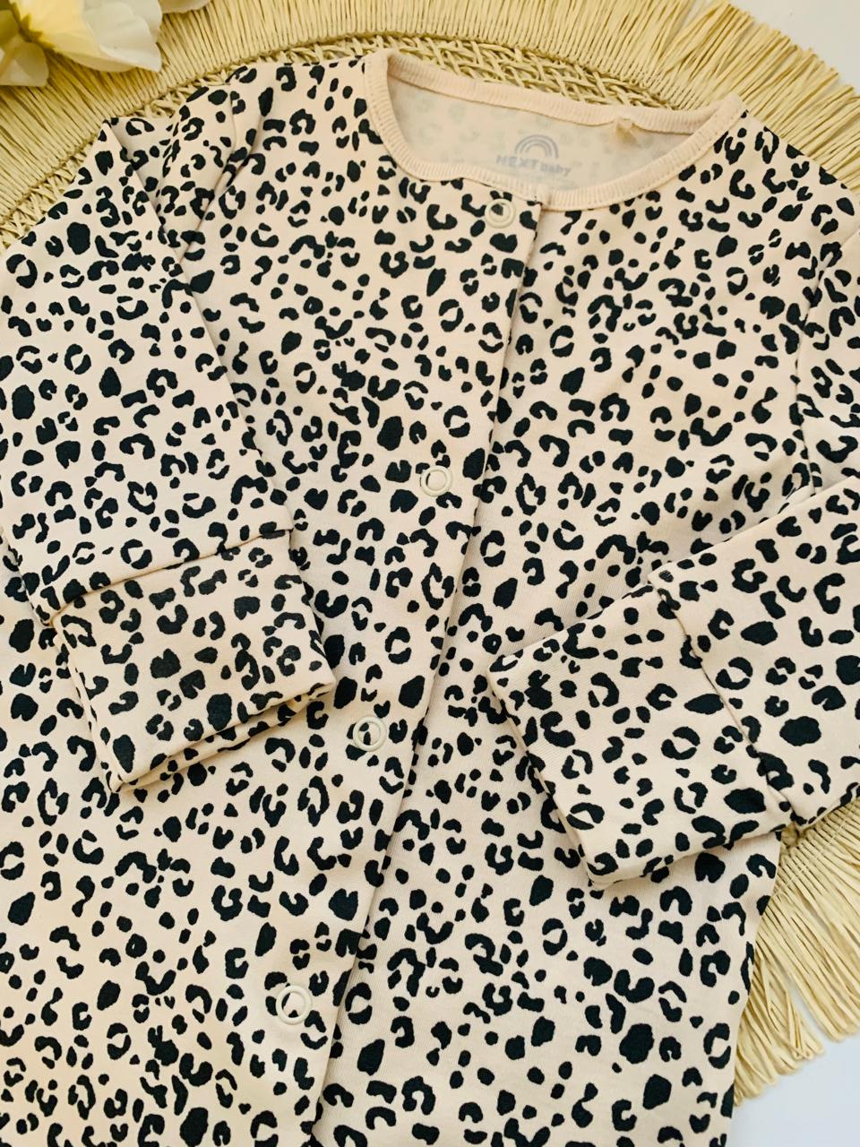 Next Leopard Print Sleepsuit