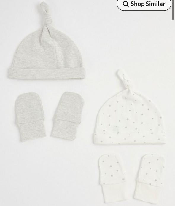 George Pack of 2 Caps & Mittens Set