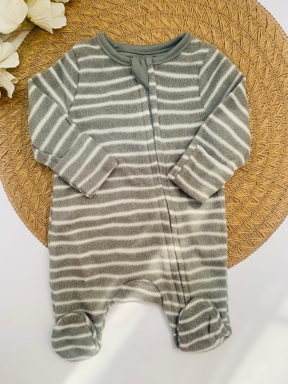 TU Clothing Stripes Fleeced Sleepsuit