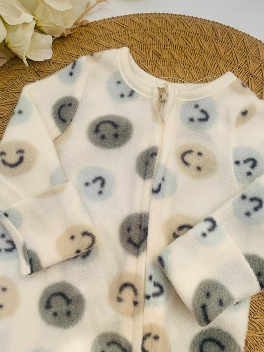 TU Clothing Smiley Fleeced Sleepsuit