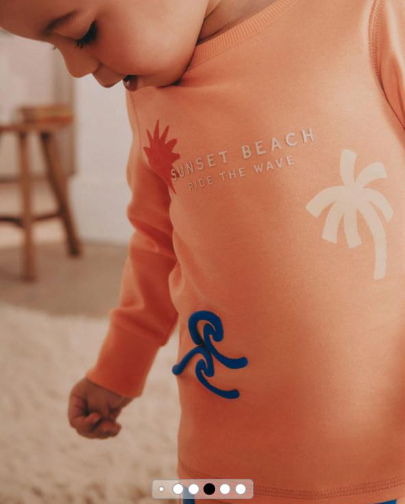 Next "Sun Set Beach Ride the Wave" Shirt & Trouser Set