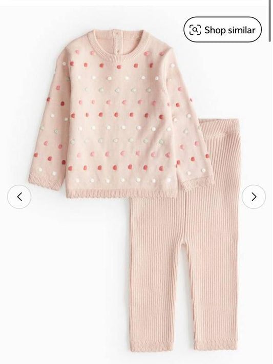 Tu Clothing knitted Shirt & Trouser set