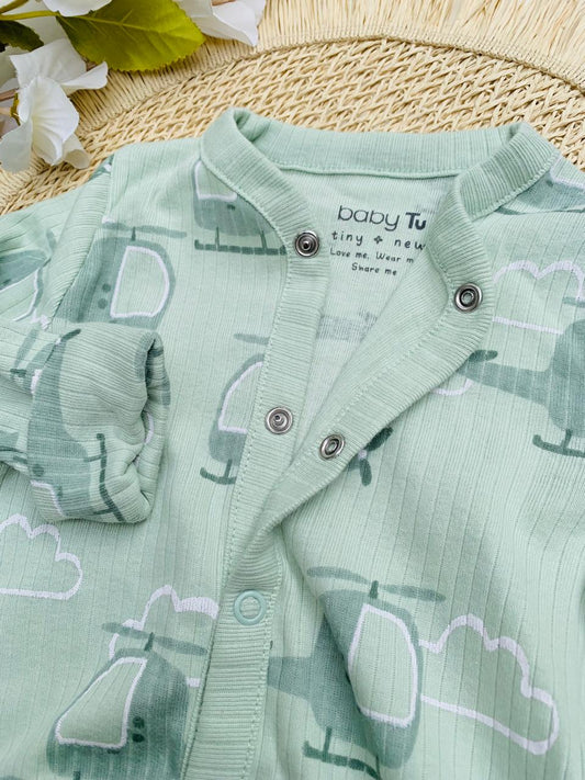 Tu Clothing Ribbed Helicopters Sleepsuit