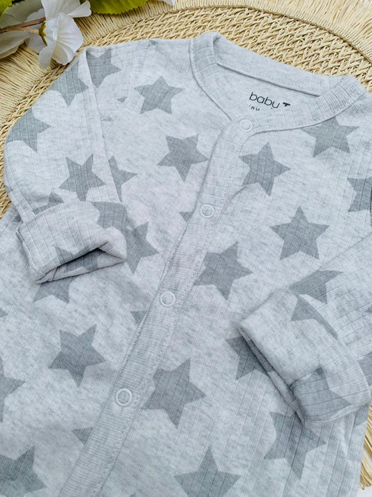Tu Clothing Stars Print ribbed sleep-suit