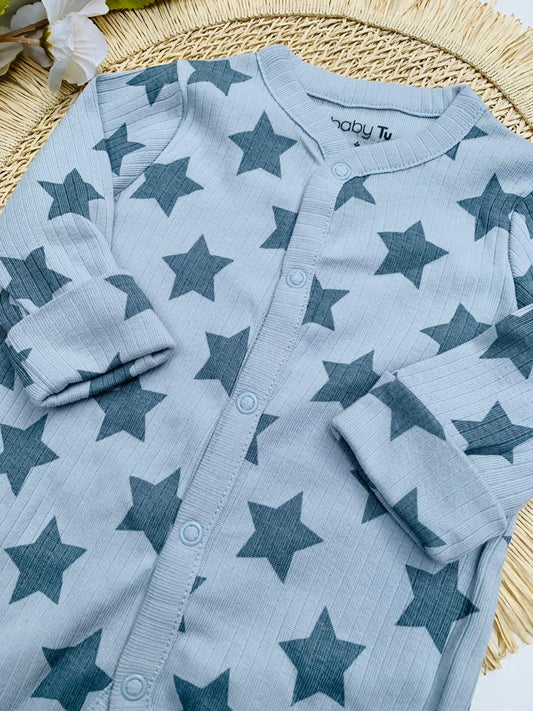 Tu Clothing Stars Print Ribbed Sleepsuit