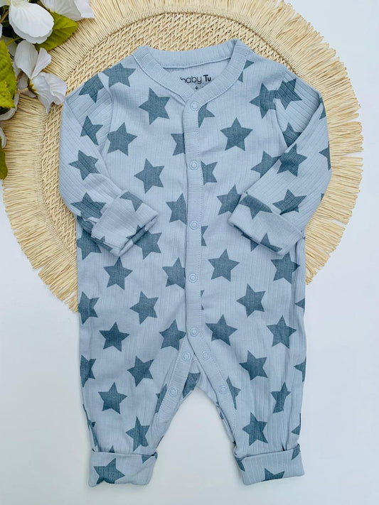 Tu Clothing Stars Print Ribbed Sleepsuit