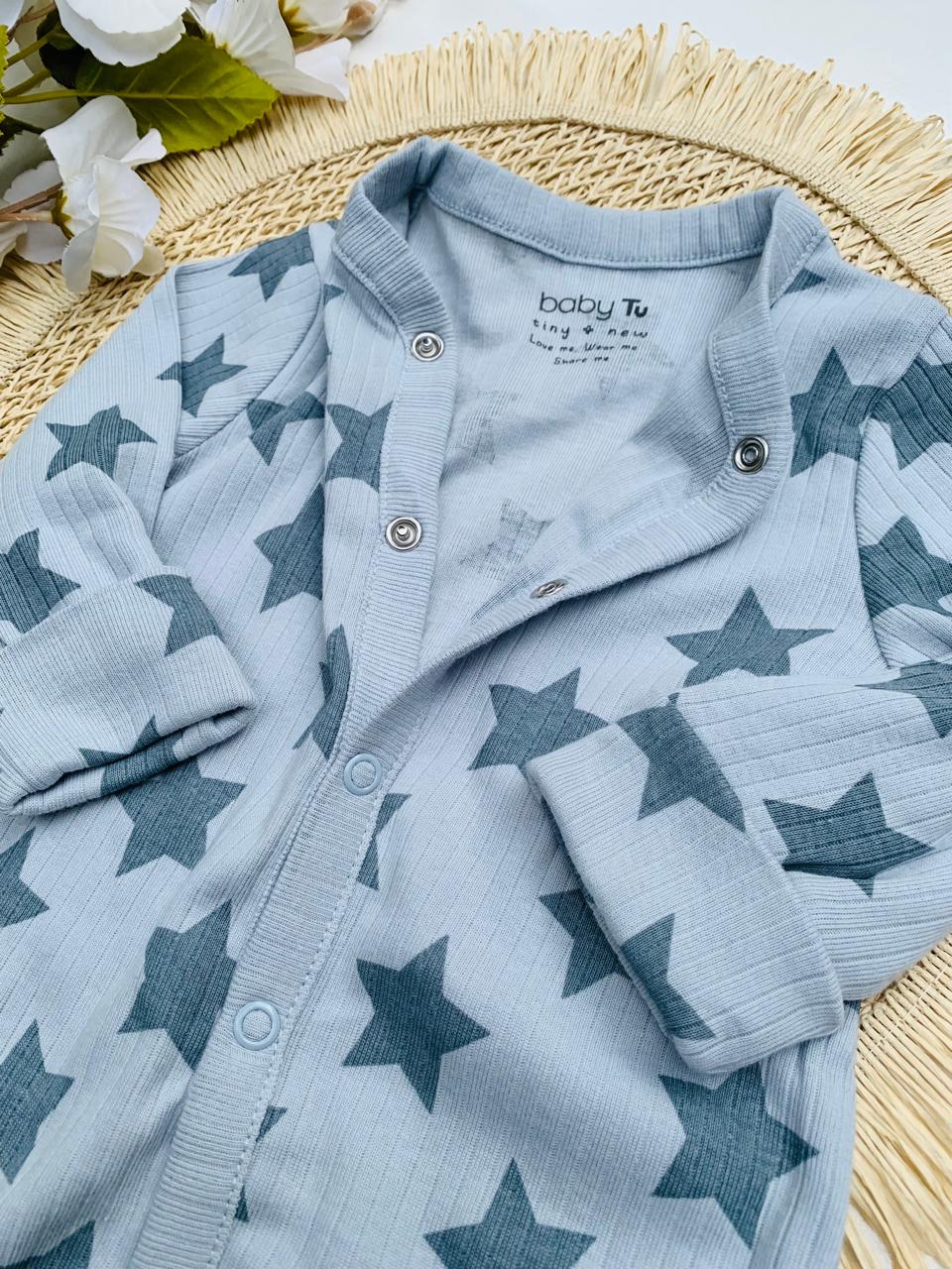 Tu Clothing Stars Print Ribbed Sleepsuit