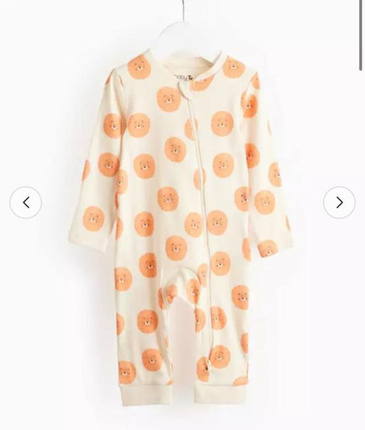 Tu Clothing Lion Face Print Sleepsuit