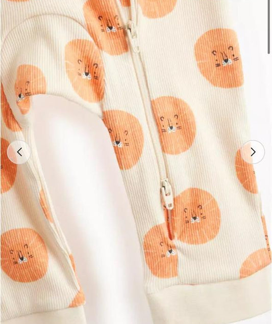 Tu Clothing Lion Face Print Sleepsuit