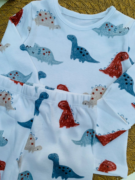 George Dino Print Shirt & Trouser Set