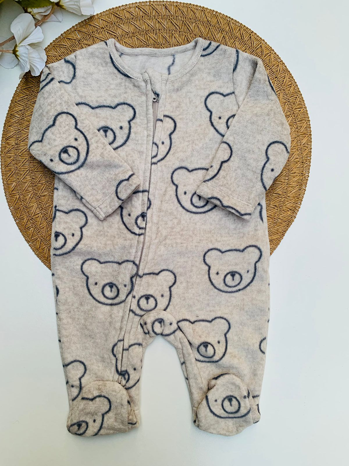 George Bear Fleece Sleepsuit