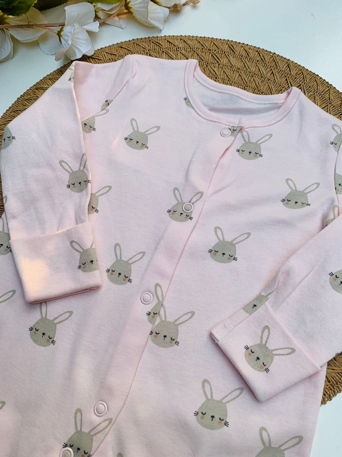 George Buttoned Bunnies Sleepsuit