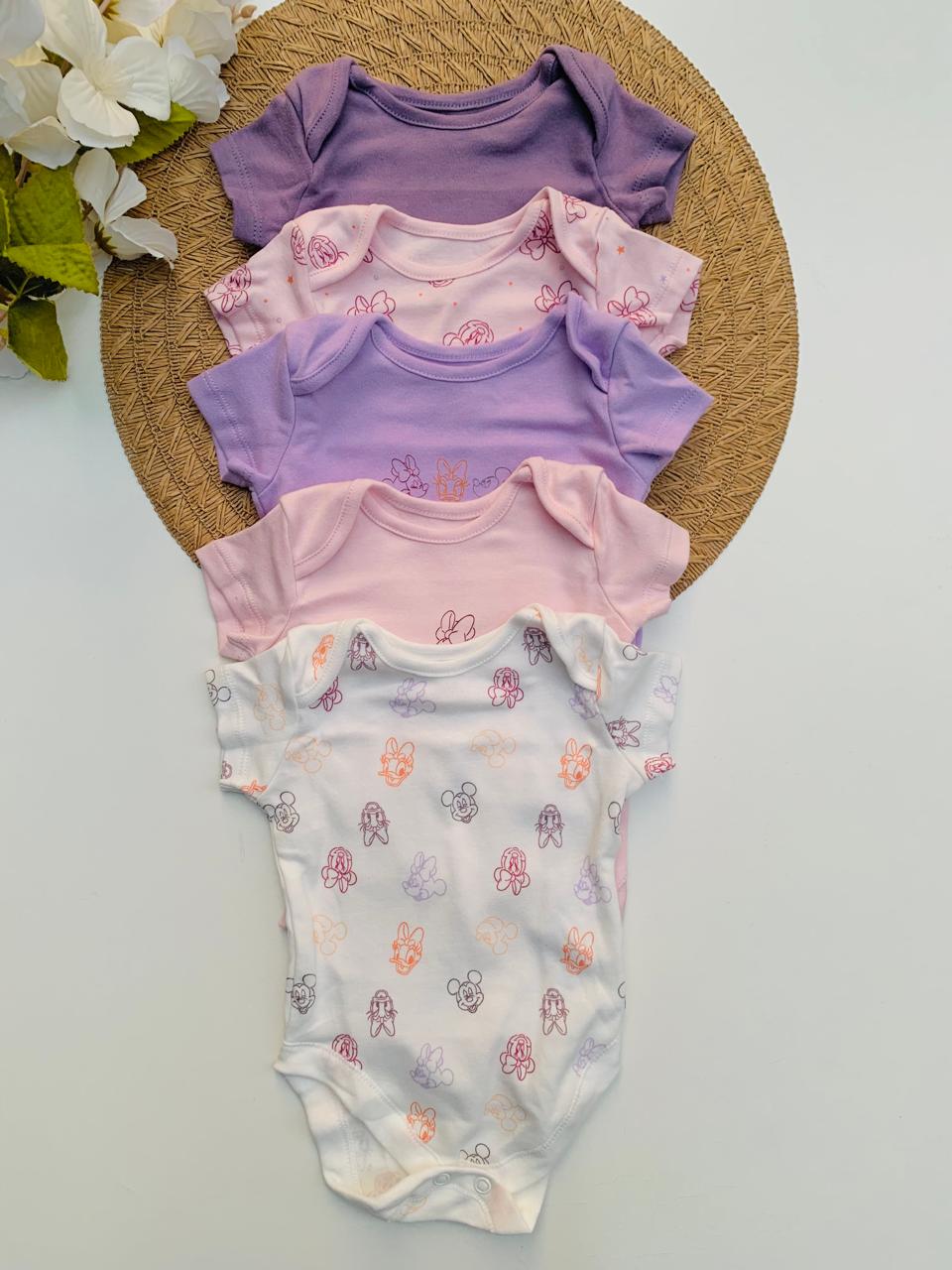 George Pack of 5 Minnie Mouse Bodysuit