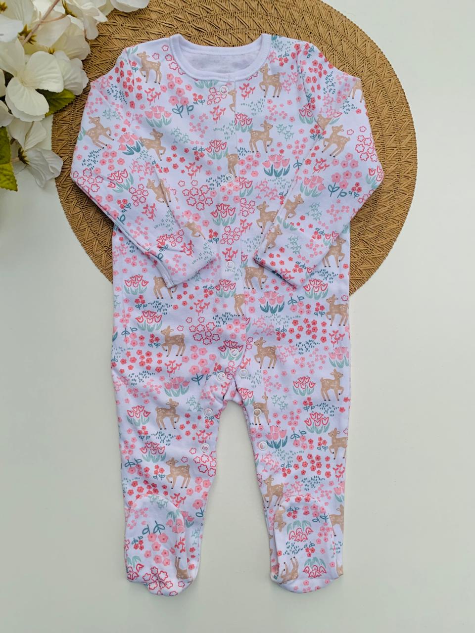 George Floral Bambi Sleepsuit