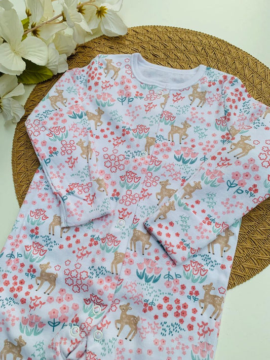 George Floral Bambi Sleepsuit