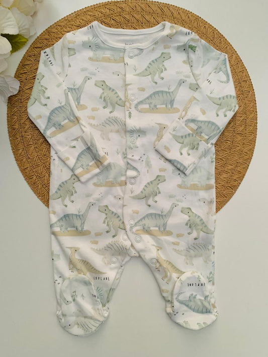 TU Clothing Dino Print Sleepsuit