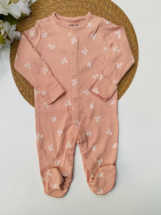 TU Clothing Flowers Print Sleepsuit
