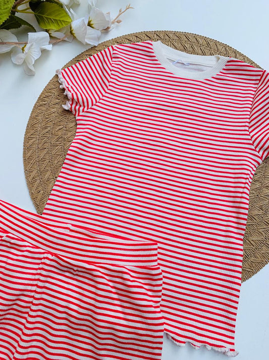 George Striped Shirt & Short Set