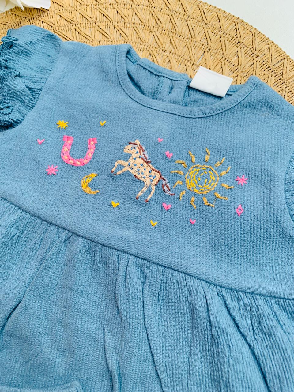 Next "Unicorn Magic" Frill Frock & Shorts Set