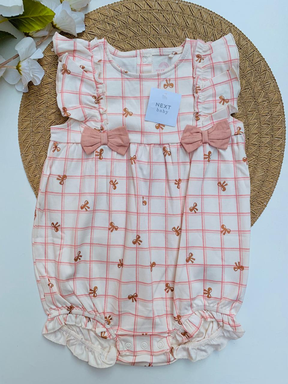 Next Bow Print Romper