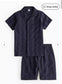 Tu Clothing Textured Shirt & Shorts Set