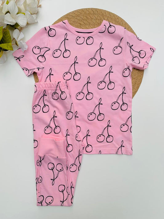 George Cherry Print Shirt & Trouser Set