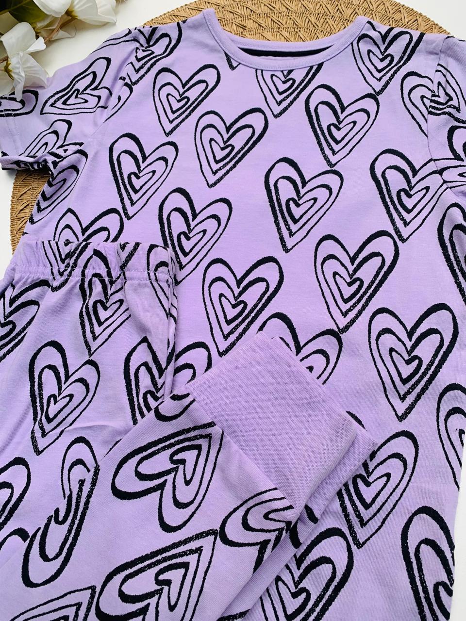 George Hearts print Shirt & Trouser Set