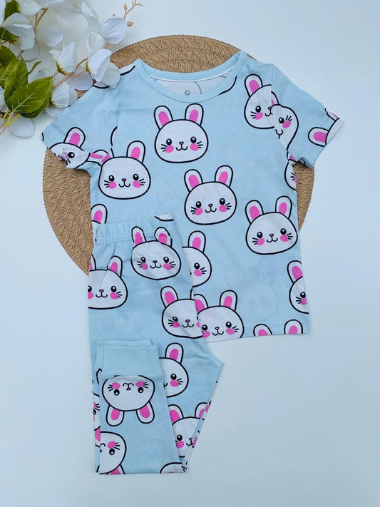 George Bunny Faces Print Shirt & Trouser Set