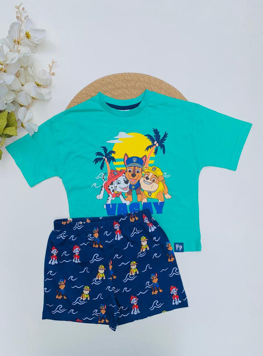 Tu Clothing Paw Petrol Shirt & Shorts Set