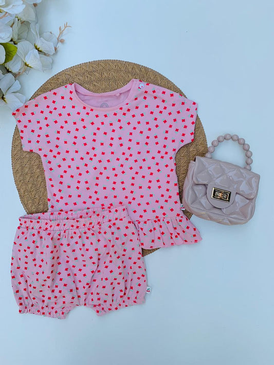 Next Floral Frock with Shorts Set