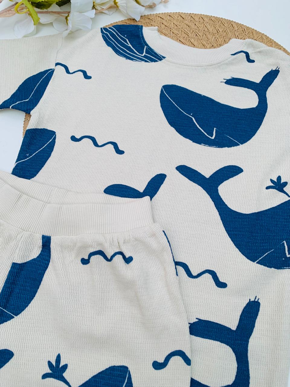 Next Whales Shirt & Shorts Set