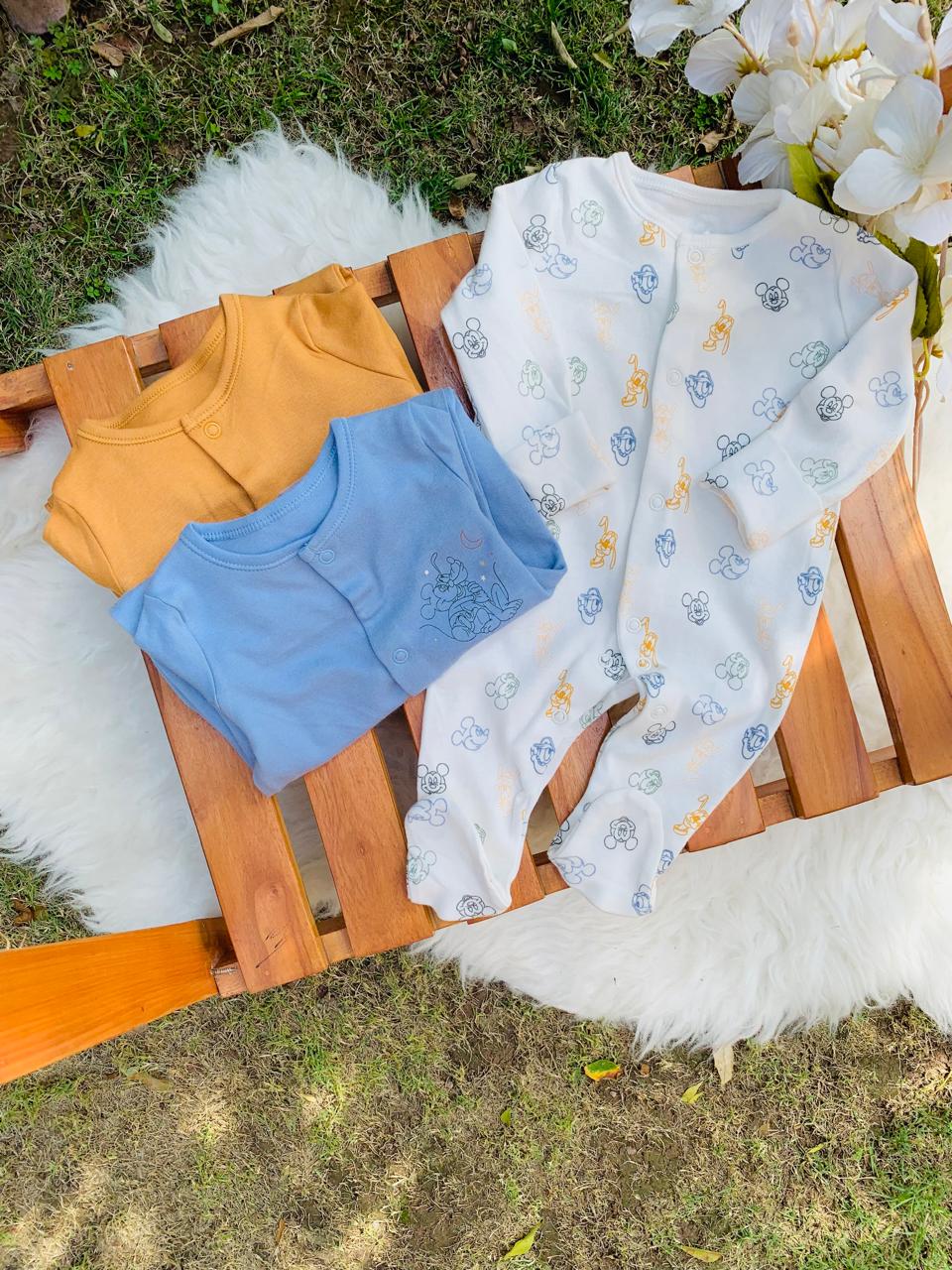George Pack of 3 Sleepsuits