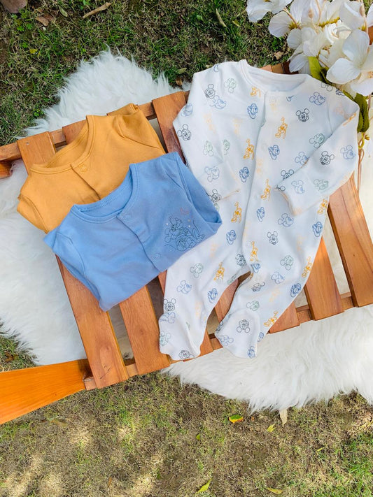 George Pack of 3 Sleepsuits