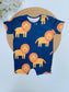 George Lion Print Romper