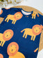 George Lion Print Romper